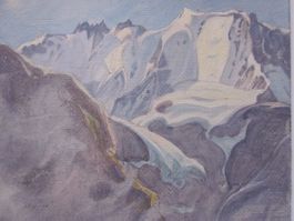 CHRISTIAN SIEGENTHALER 1887-1971 Morgen in  Mürren