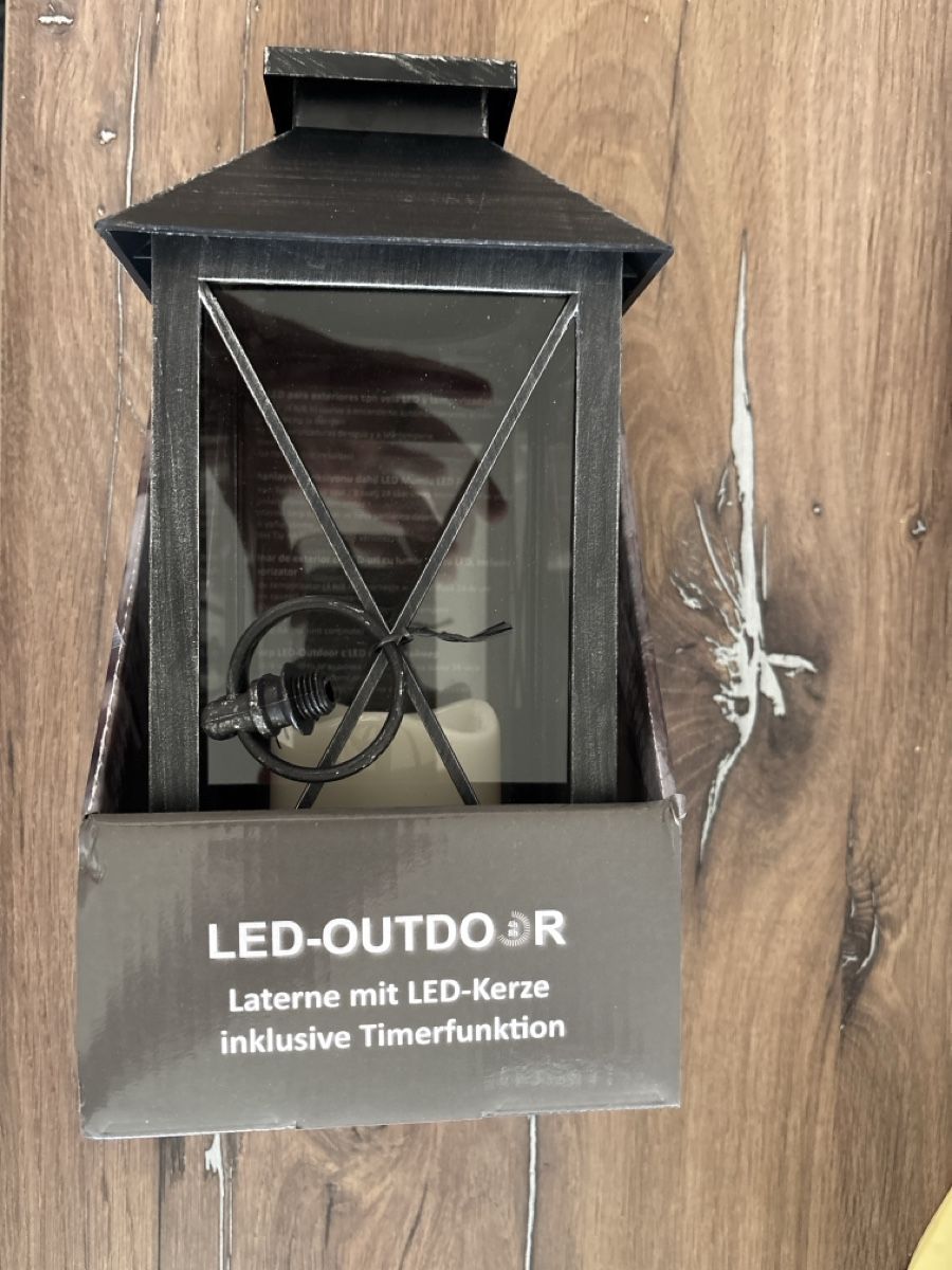 Lanterne: Flower Power LED Laterne, neu, mit Timerfunktion! – Nuovo e nell'imballaggio originale da Hitzkirch venduto da Bigfoot1983