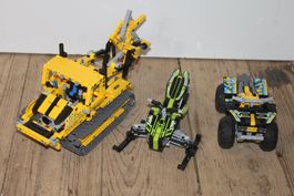 Lego Technic Snowmobile 42021, Quad 42034, Baufahrzeug