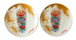 2 Stück «Ed Hardy - Tattoo Pacific Rim» Essteller - Ø 21.3cm