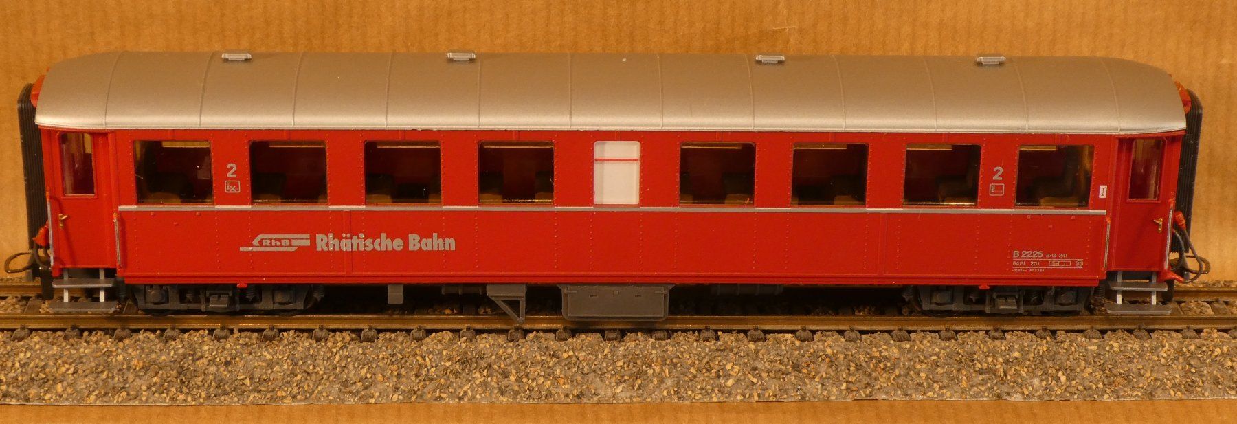 Bemo Modellini di ferrovie: Bemo RhB schwerer Stahlwagen 2.-Kl. Senkfenster – Nuovo (secondo la descrizione) da Muri b. Bern venduto da Malagueno