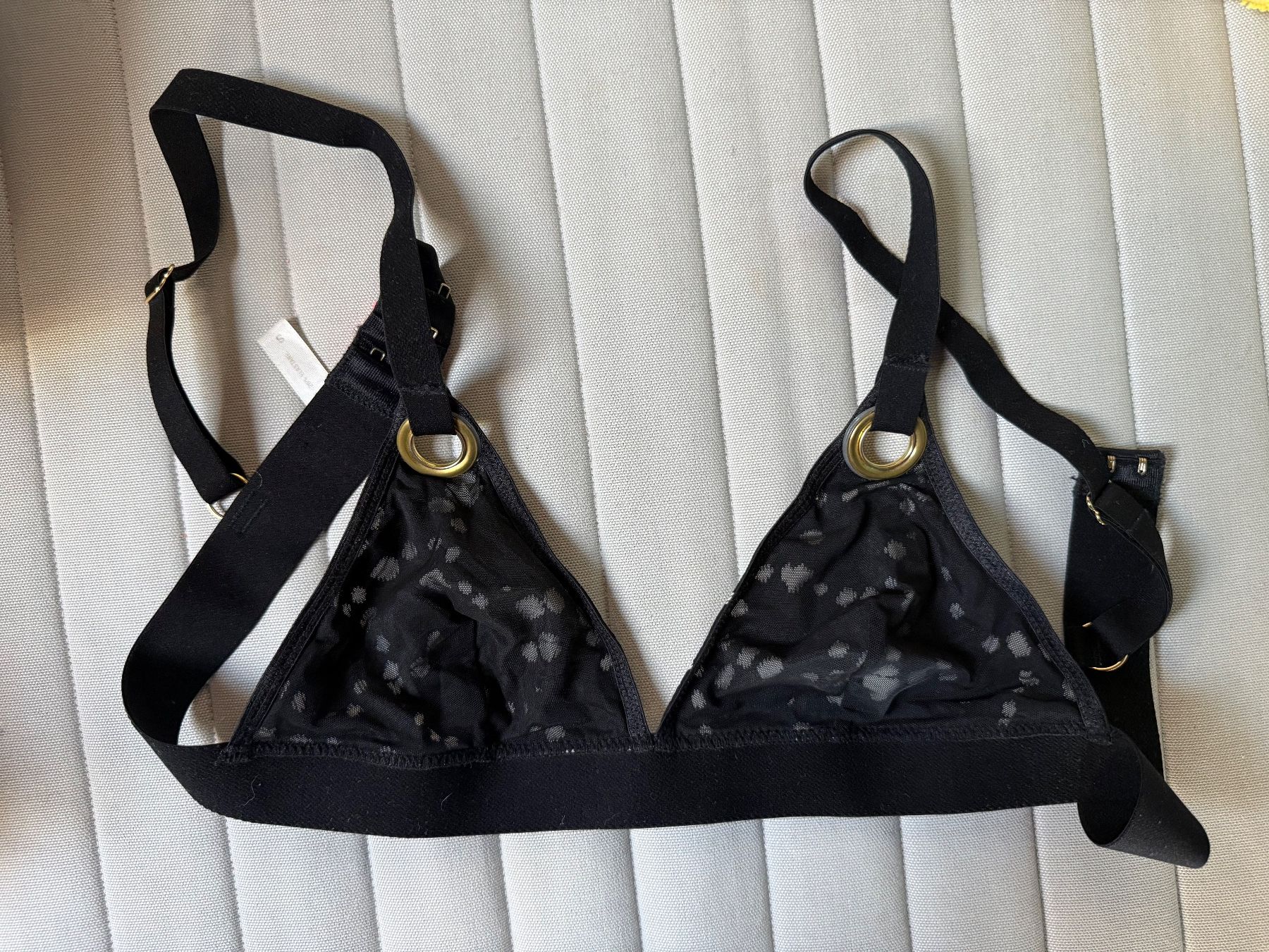 Costumi da bagno & Bikini: Schwarzes Triangel-Bikini mit Muster – Usato da Altendorf venduto da Ga04 1