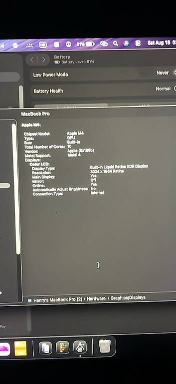 Notebooks: MacBook m4 pro – Gebraucht aus Uster von yng_nmr5 2