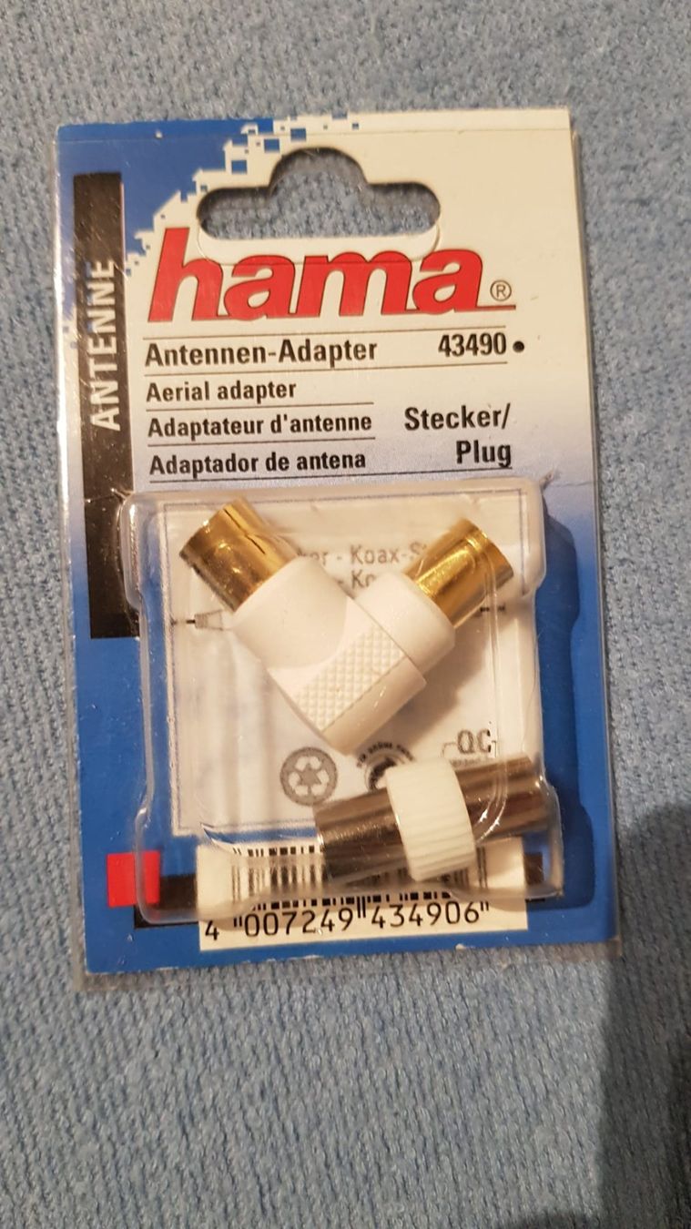 Hama Laufwerke & Adapter: Antennen-Adapter HAMA Aerial adapter – Gebraucht aus Spiegel b. Bern von ale_x59l
