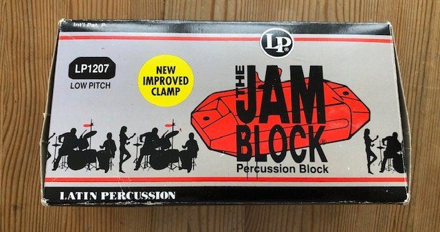 Musikinstrumente: Bloc Percussion LP Jam Block Rouge et Support Métal – Neu und originalverpackt aus Aigle von Tchamille