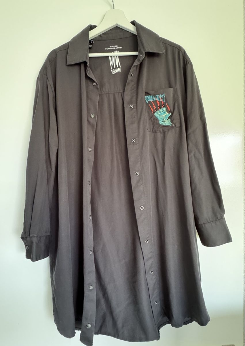 Volcom Camicette: Volcom Hemdblusenkleid Grau, Gr. S – Nuovo (secondo la descrizione) da Arth venduto da BaMe84