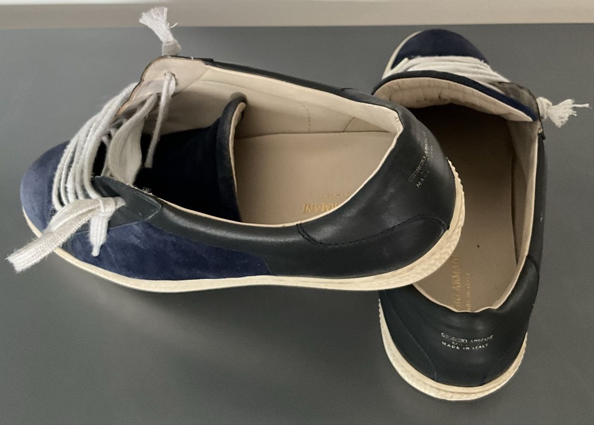 Armani Damenschuhe: Giorgio Armani Sneaker, Grösse 38.5, Dunkelblau – Neu (gemäss Beschreibung) aus Zürich von thovala 3