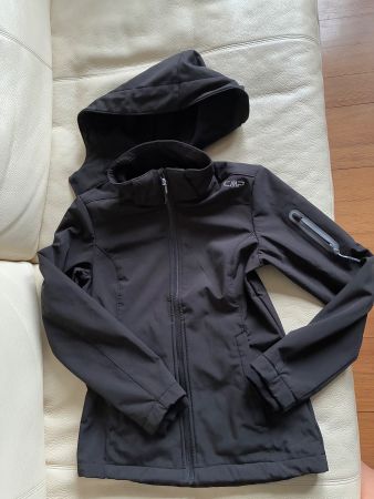 Softshell Sport Jacke CMP mit abnehmbarer Kapuze /gefüttert