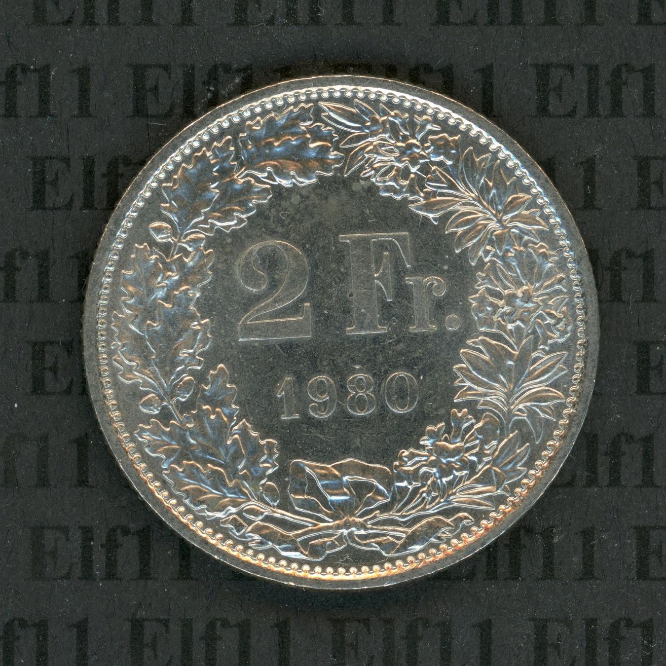 Tutti le monete: CHF___2.00 1980 stgl 2 Franken – Nuovo (secondo la descrizione) da Widnau venduto da Elf11