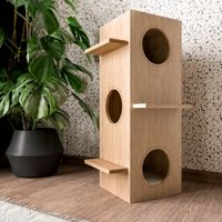 Design Katzenturm Holz – neu & noch im Paket (von Petguin)
