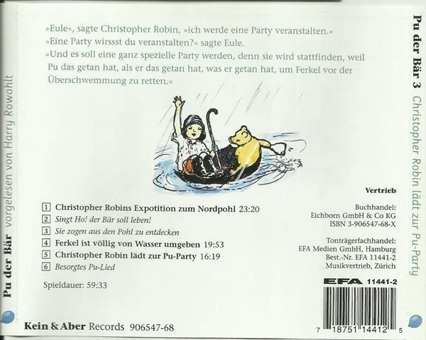 CDs: Christopher Robin Lädt zur Pu  CD  Party – Gebraucht aus St. Margarethen TG von ursk10 1