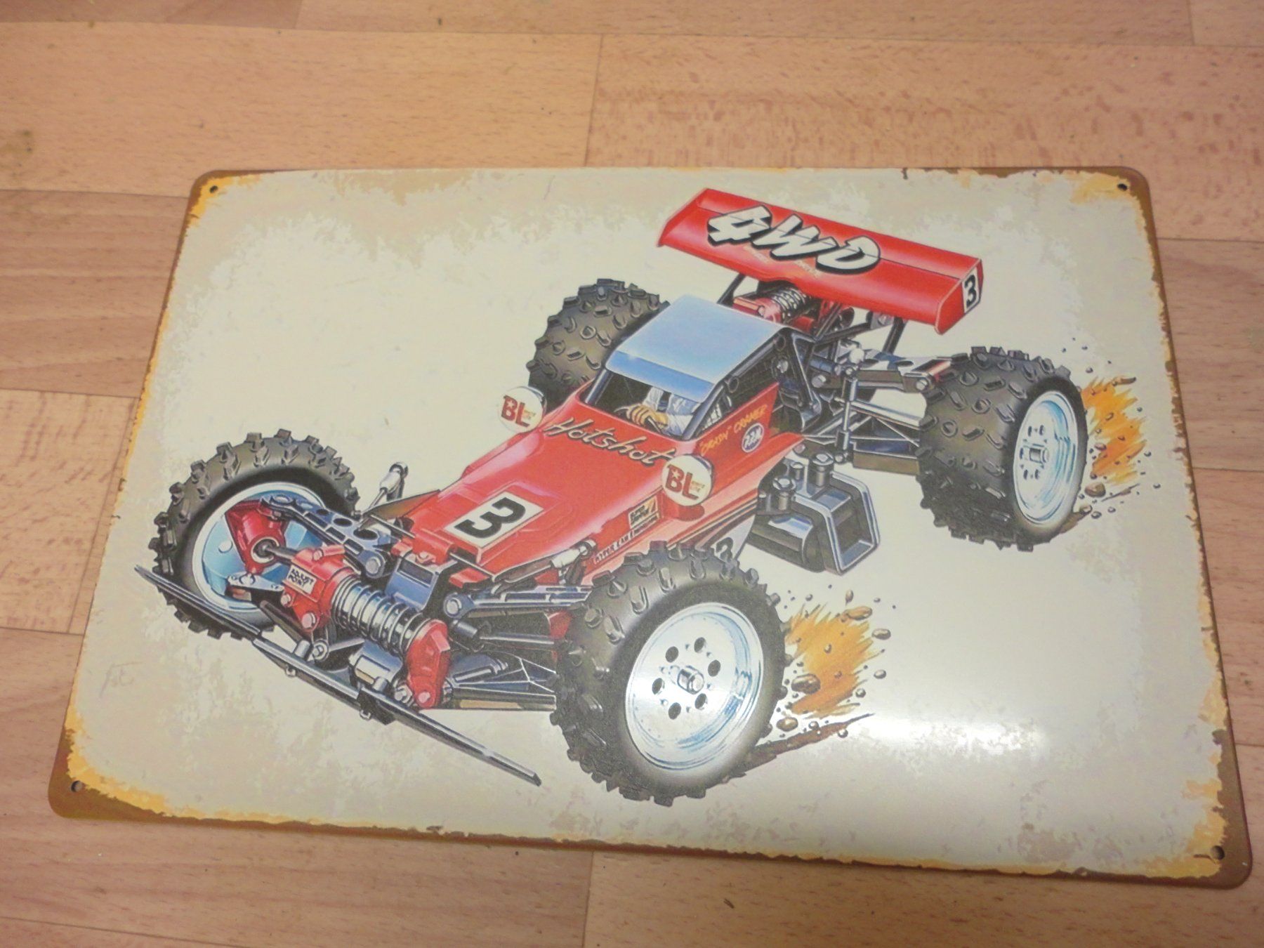 Modellismo RC: Blechschild, cooler Hingucker! Retro! – Nuovo e nell'imballaggio originale da Horgen venduto da RcModell 1