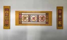 3er Set Wandbild Leinwand Unikat Handarbeit aus der Karibik
