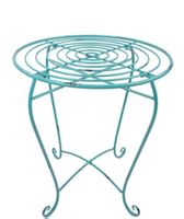 Lager Bereinigung Mobiliar Verkauf Eisen Beistell Tisch aqua