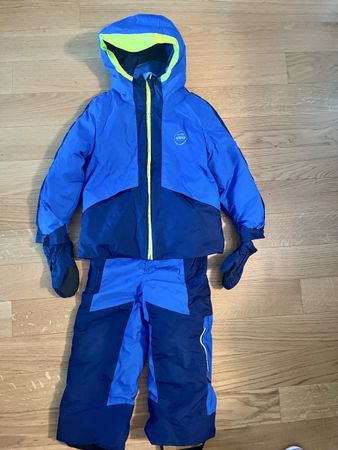 Tuta da sci Wedze blu e gialla, taglia 5 anni