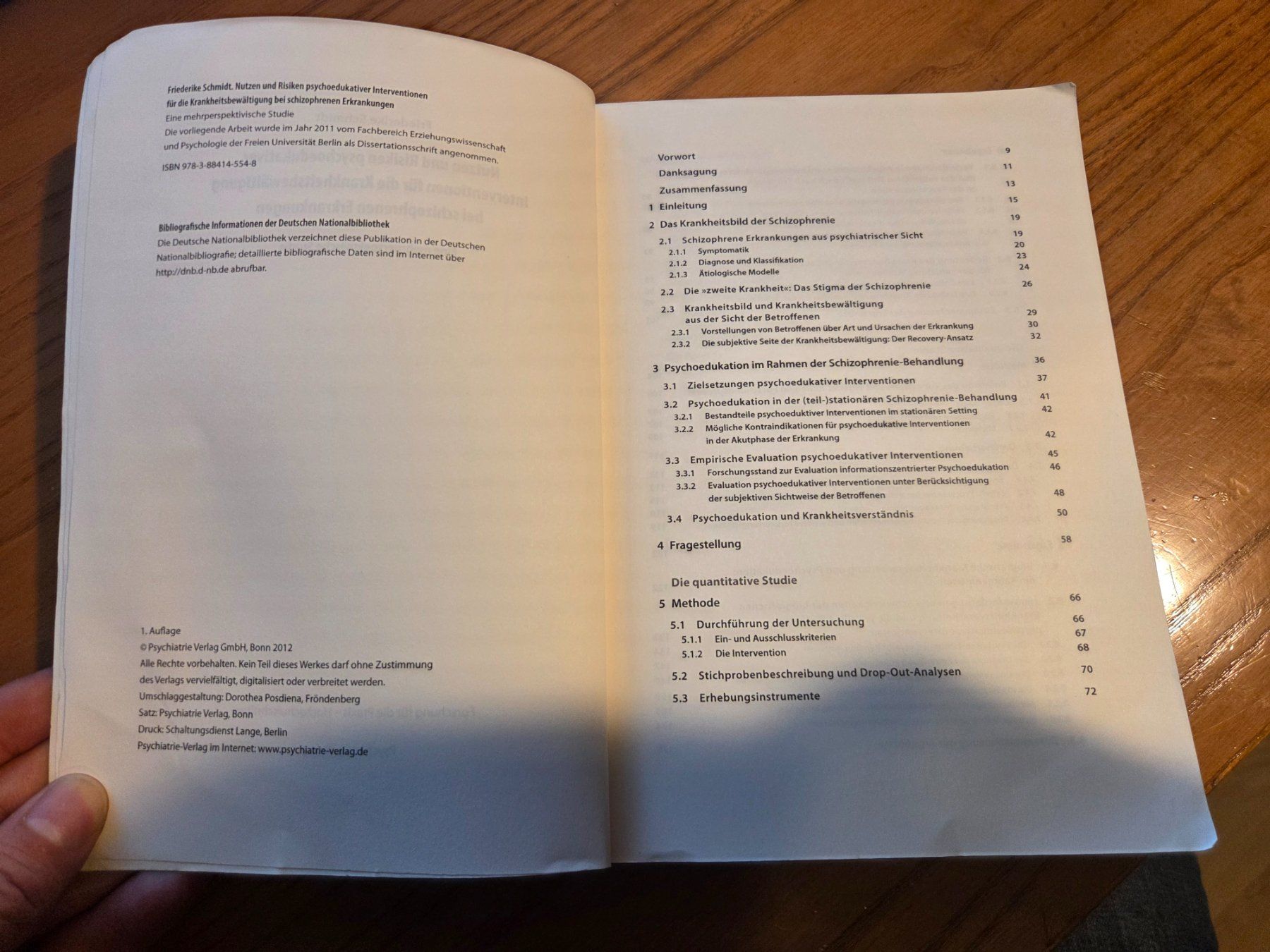 Bücher: Schmidt – Psychoedukation Schizophrenie – Studie 2012 – Gebraucht aus Zürich von ant_m569 5