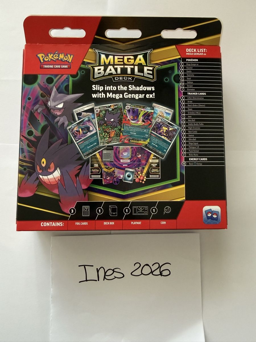 Pokémon Carte collezionabili: Mega Deck Pokémon  – Nuovo e nell'imballaggio originale da Nidau venduto da ine_g6fj