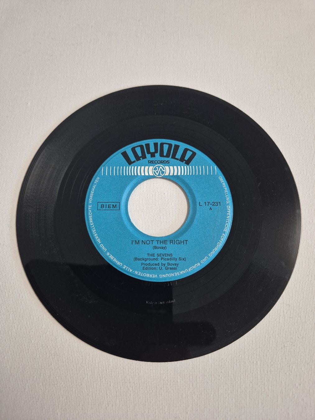 Dischi in vinile: The Sevens I'm Not The Right / Run Me Down -  Single 7  , CH – Usato da Uster venduto da newwave0 2