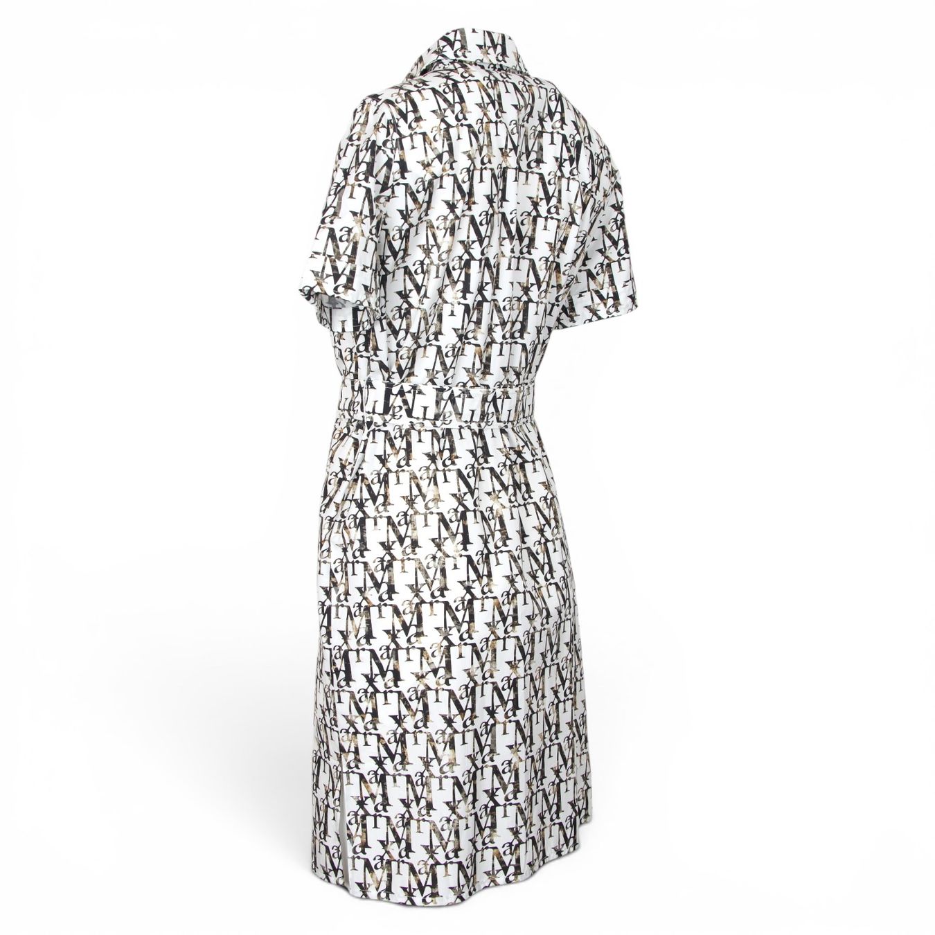 Max Mara Kleider: Max Mara Kleid weiss gemustert Gr. 38 – Gebraucht aus Binningen von Designerlabels 3