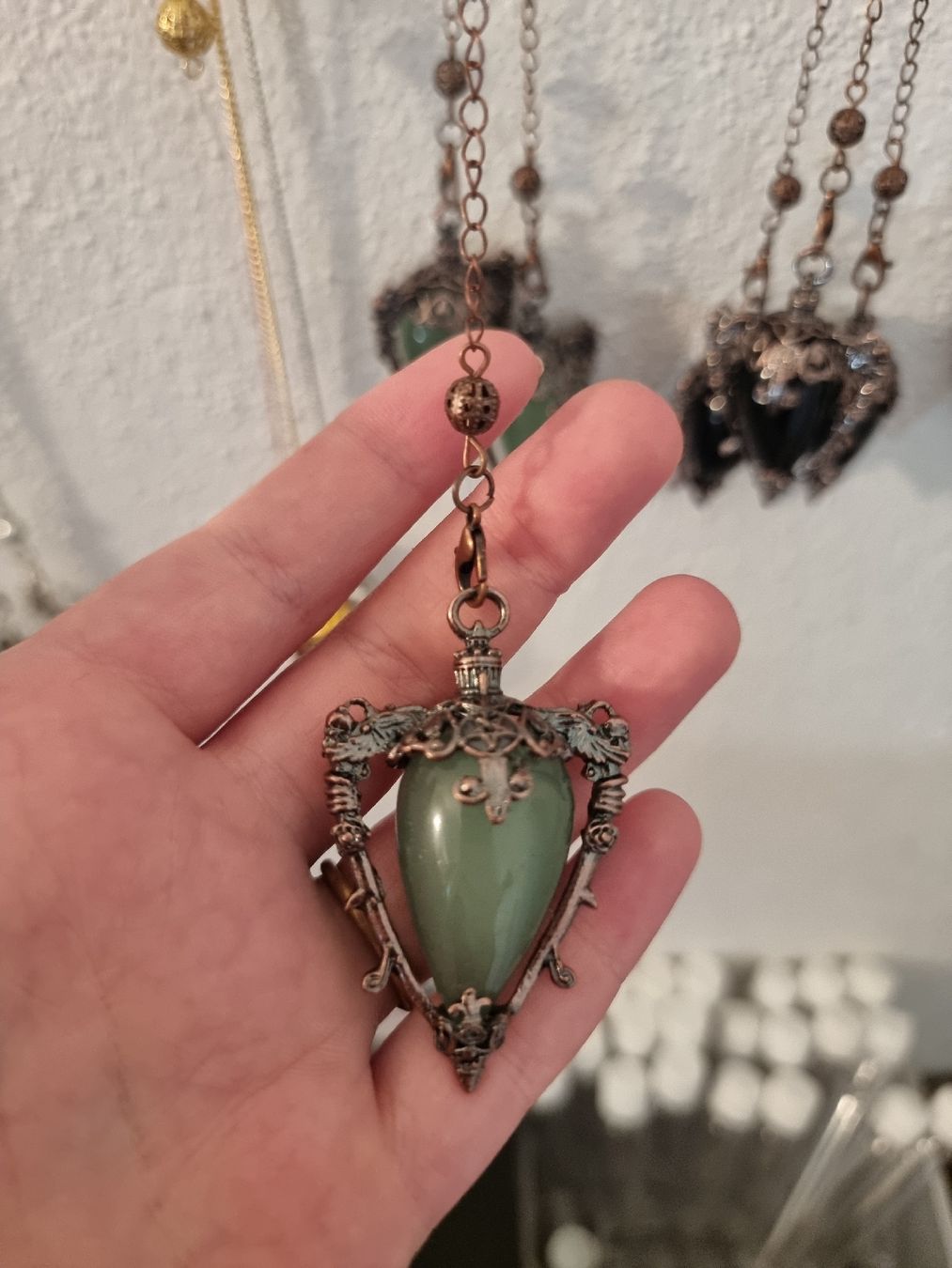 Anhänger: Pendel mit Stein und Pentagramm neu – Neu (gemäss Beschreibung) aus Gundetswil von Sabrinaverkauft