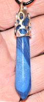 Halskette 1046 – Blauer Onyx – 5 cm lang
