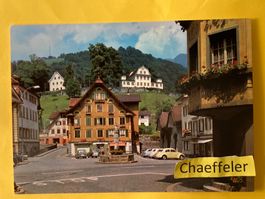 Sarnen. Dorfplatz mit Landenberg