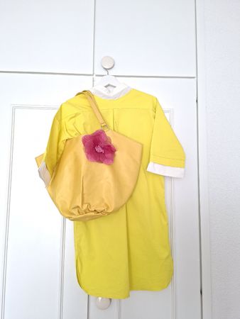 Robe tunique jaune Antonia M + sac assorti