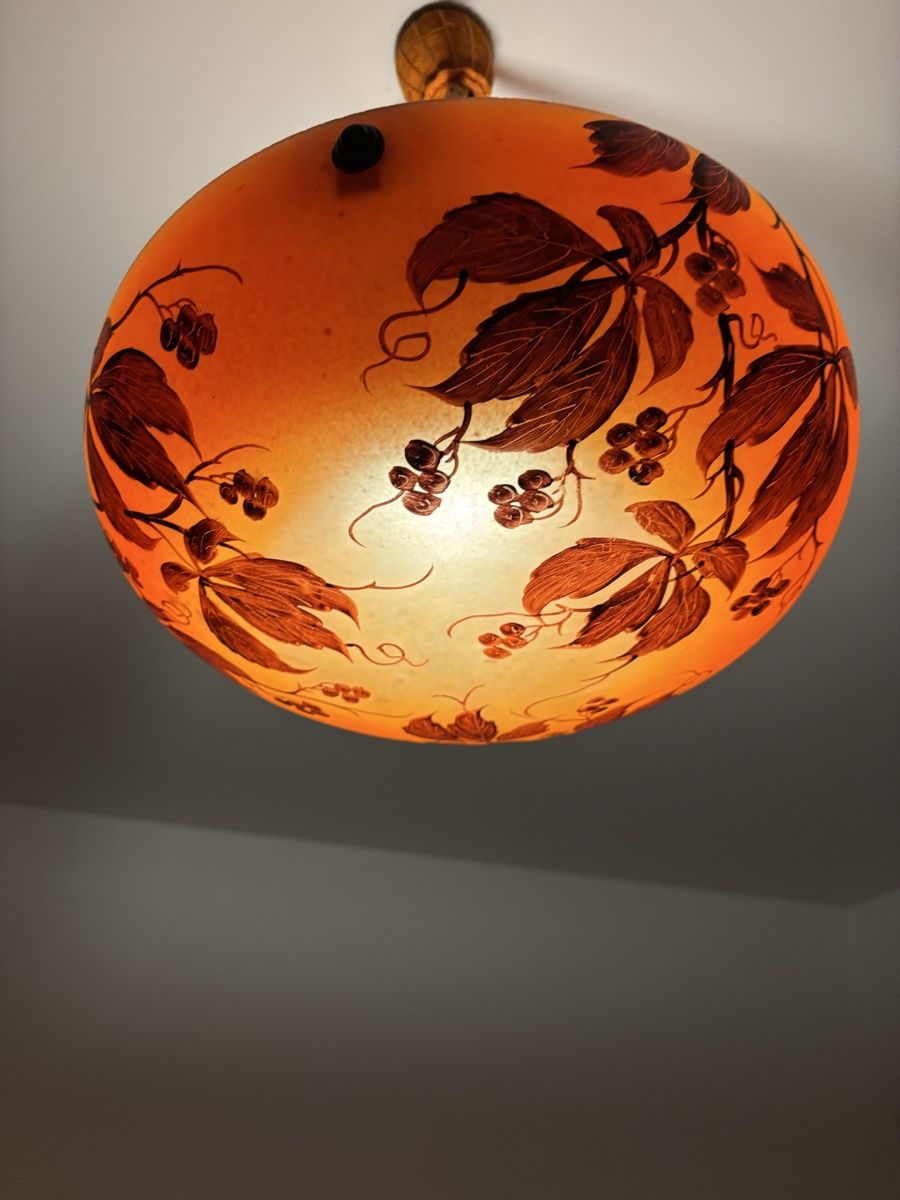 Lustres & lampes de plafonds: Lustre vasque Art Déco Leune – D'occasion à Cressier NE par Pfeutpfeut 1
