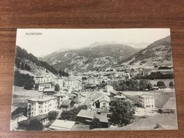 Antike Ansichtskarte Klosters Dorf mit Hotels