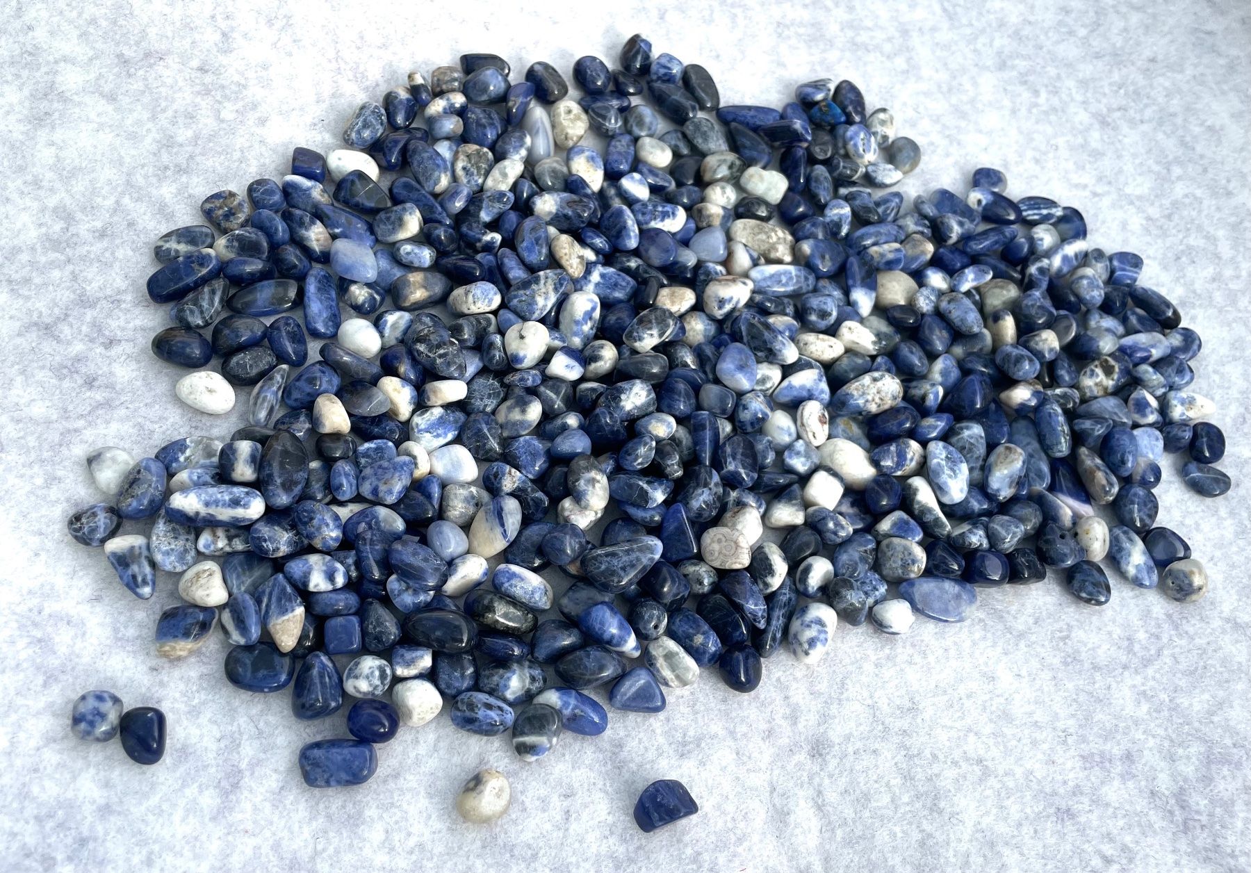 Pietre preziose: Trommelsteine  Sodalit     top Farben     250g    Sodalithe – Nuovo e nell'imballaggio originale da Leuggern venduto da gemshow 6