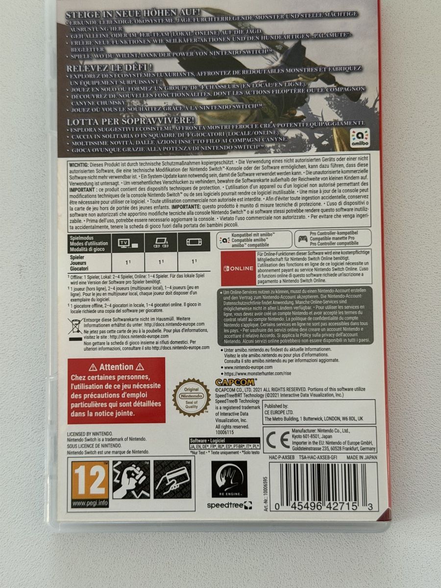 Giochi: Jeu Nintendo Switch Monster Hunter Rise – Nuovo (secondo la descrizione) da Villeneuve VD venduto da jxste_dani 2