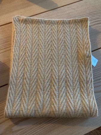 RINO&PELLE Loop Schal, Beige mit Glitzer, neuwertig!