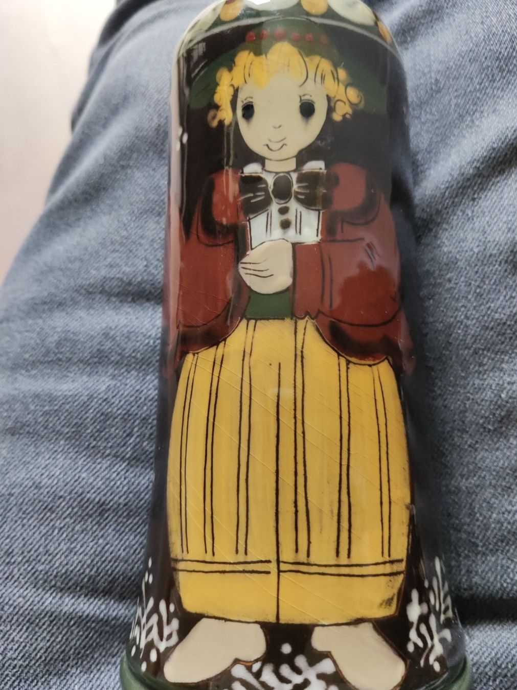 Sonstiges: Schweizer Keramik  Flasche / Vase Tracht – Gebraucht aus Solothurn von Csw1