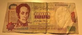 Venezuela 1000 Bolivares 1998