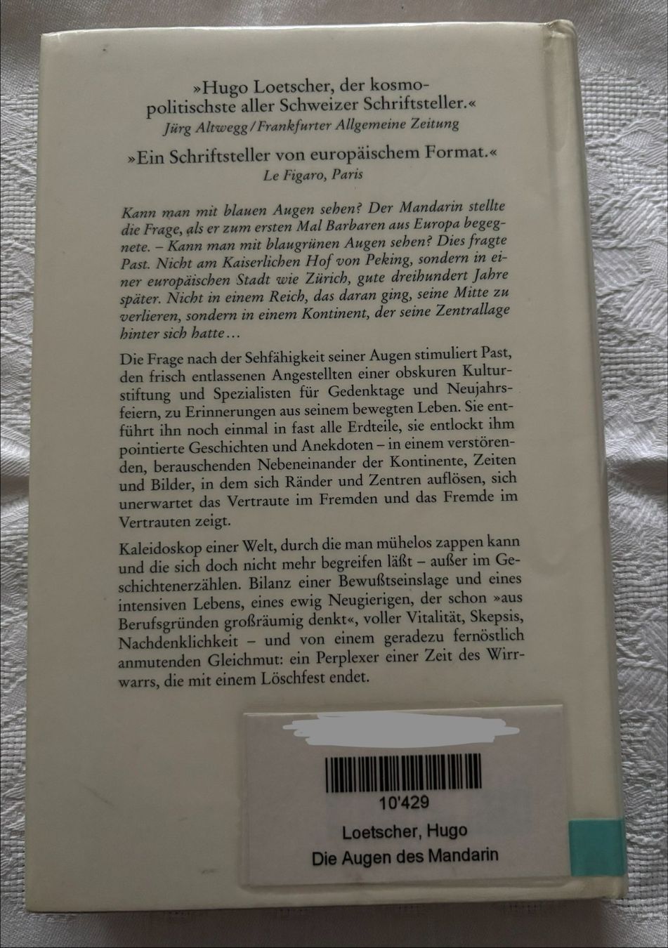 Libri: Die Augen des Mandarin – Usato da Interlaken venduto da Poeschtli 1