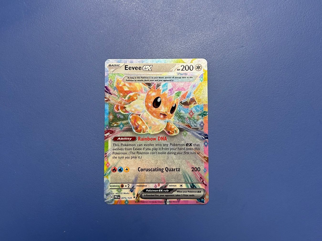 Pokémon Carte collezionabili: Eevee Ex 75/131 Prismatic Evolution EN – Usato da Schlieren venduto da happymerchant64