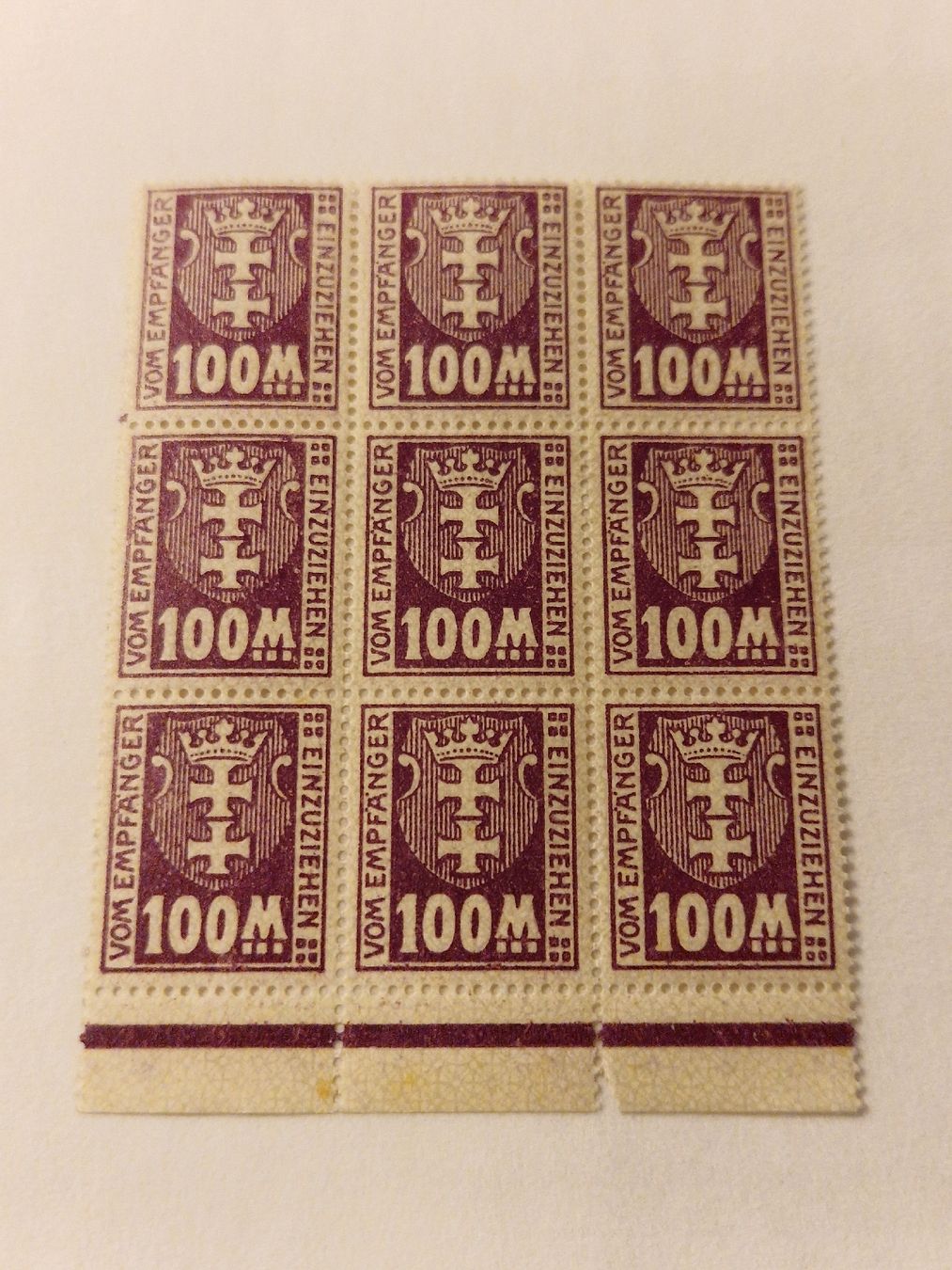 Alle Briefmarken: Deutsches Reich Danzig Porto Marken 1921 postfrisch – Neu (gemäss Beschreibung) aus St. Gallen von Enrico_SG
