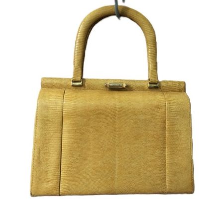 VINTAGE Handtasche Leder  ! BLICKFANG !  L Mitte 25cm H18cm