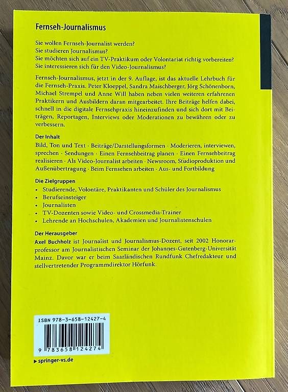 Libri: Fernseh-Journalismus  – Usato da Näfels venduto da chiaralivia 1