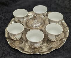 Vintage Kaffe-/ Tee-Set, orientalisch, selten, neuwertig!