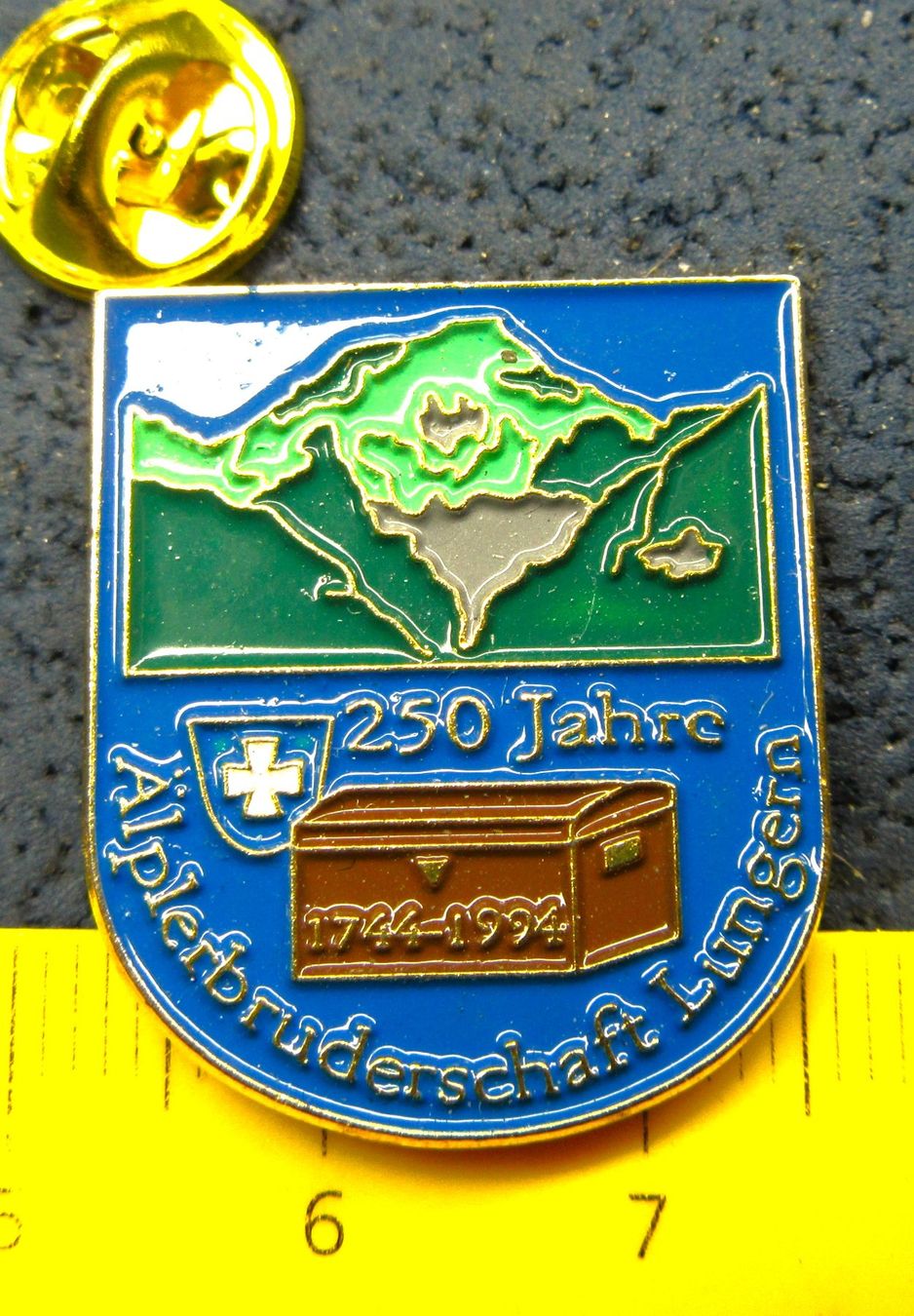 Swiss Placchette & Badge: ÄLPLER-BRUDERSCHAFT LUNGERN 250JAHRE PIN – Usato da Ettingen venduto da Hausi4711