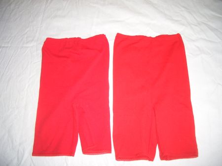 Helanca Hosen rot kurz Grösse 38/40 neu