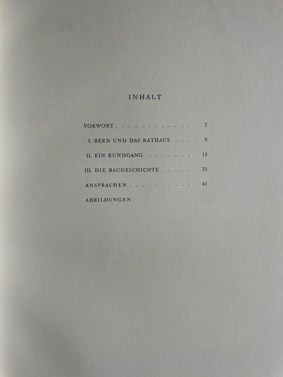 Livres: DAS RATHAUS ZU BERN 1942 – D'occasion à Fribourg par Mymikrakra01 5