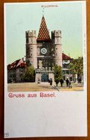 Basel - Gruss aus Basel - Spalenthor - Animée antik