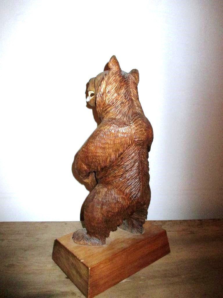 Statuette: Holzfigur Bär, geschnitzt, Handarbeit – Usato da Flims - Dorf venduto da Stagediver 3