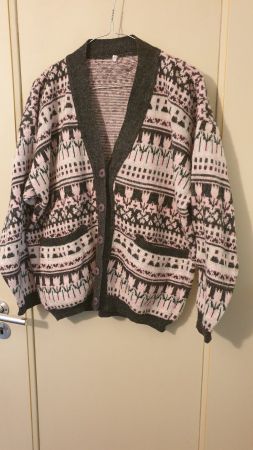 Kuschelige Strickjacke, Grösse L, Vintage Look