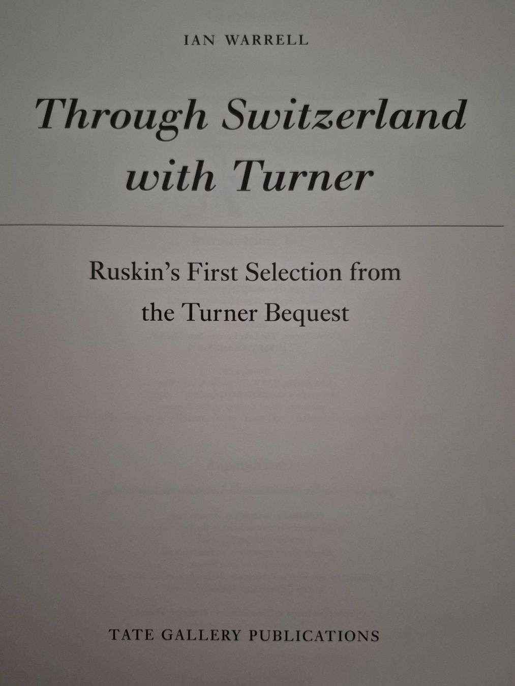 Bücher: Trough Switzerland with Turner – Gebraucht aus Balsthal von Jamamoegg 1