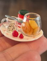 süße Kekse im Glas für Puppenhaus/Puppenstube 