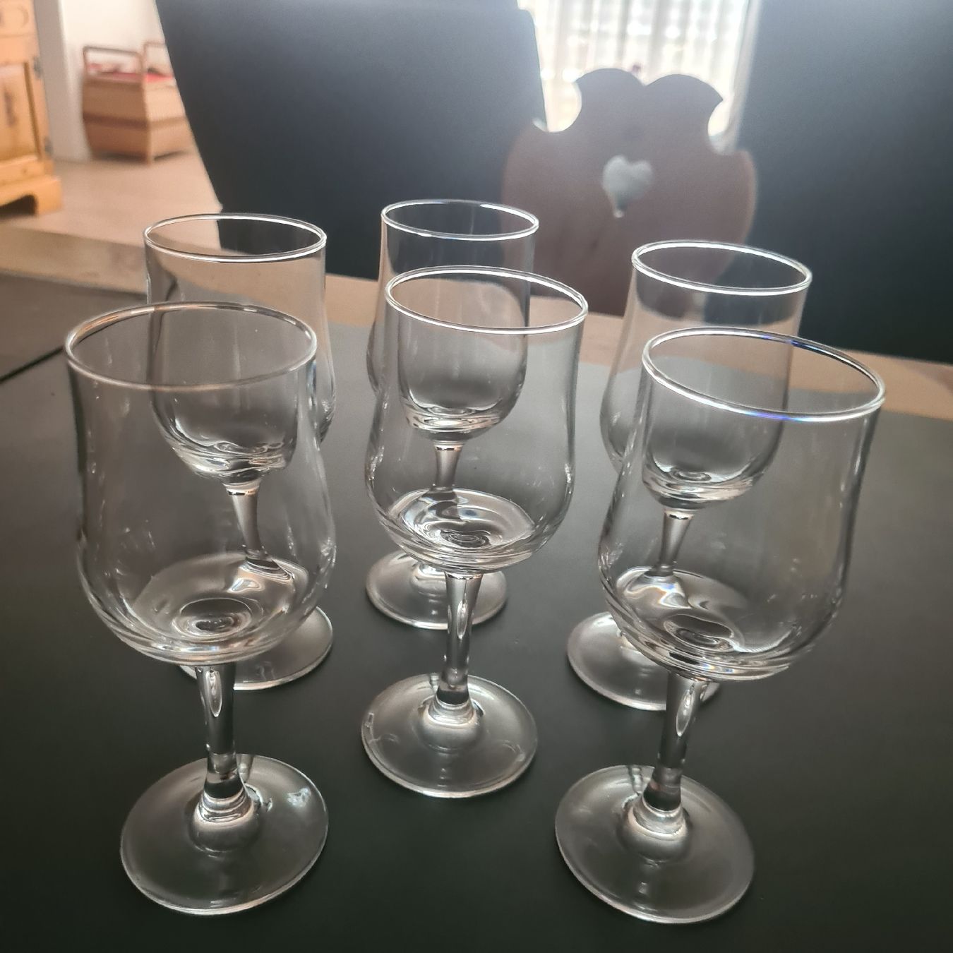 Gläser: Rot- Weiss- Schnaps Gläser Set  a' 6 Stück – Gebraucht aus Steinen von turbogeiss99 3