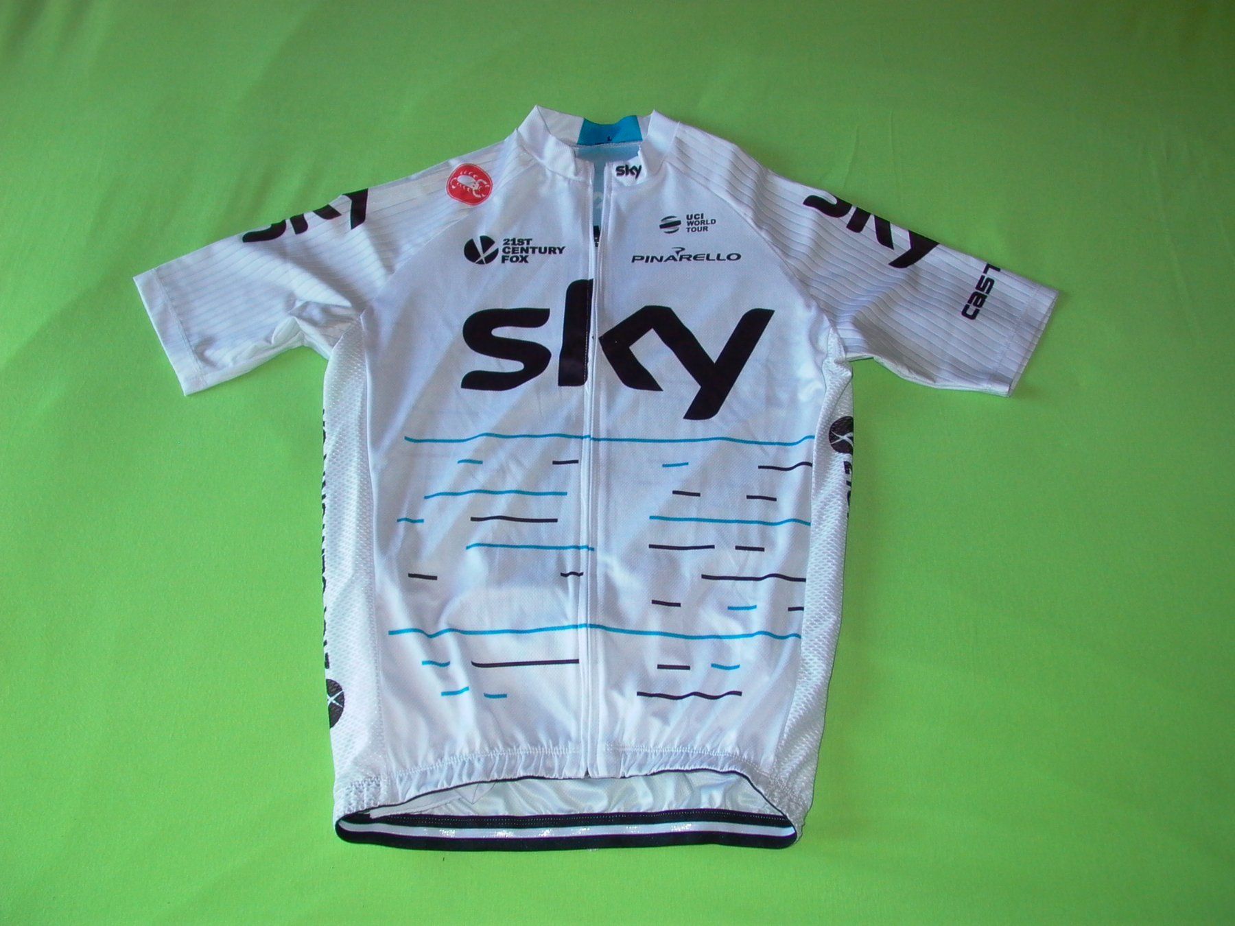 Canottiere & Pantaloni: Maglie da ciclismo SKY non originali – Usato da Calpiogna venduto da maloernox 7